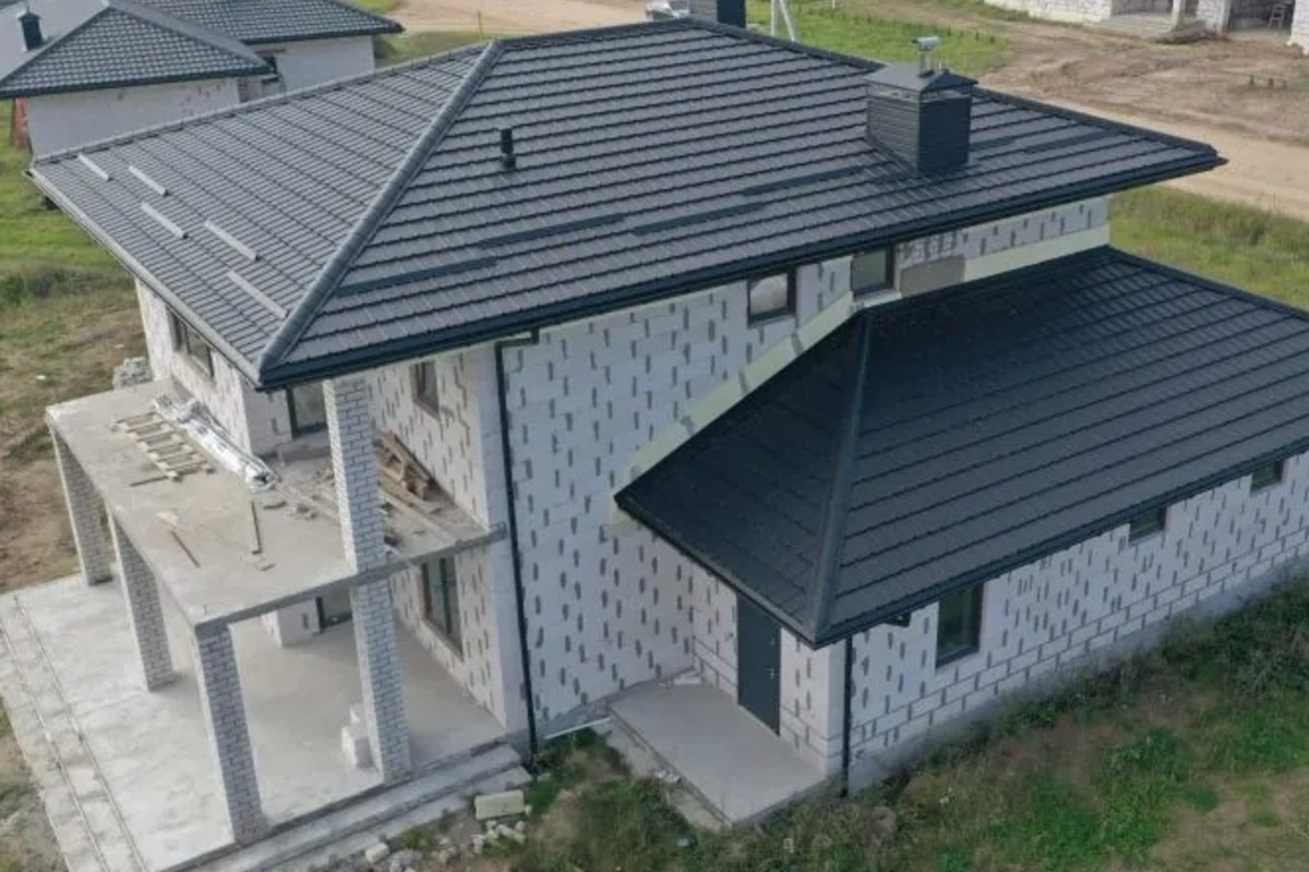 Монтаж кровли Dachpol Futura. Гродно, фото 1